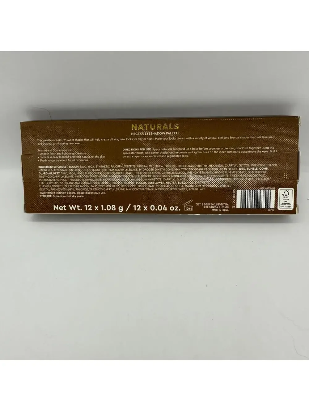 Lacura Naturals Eyeshadow Palette - 12 Shades Nectar